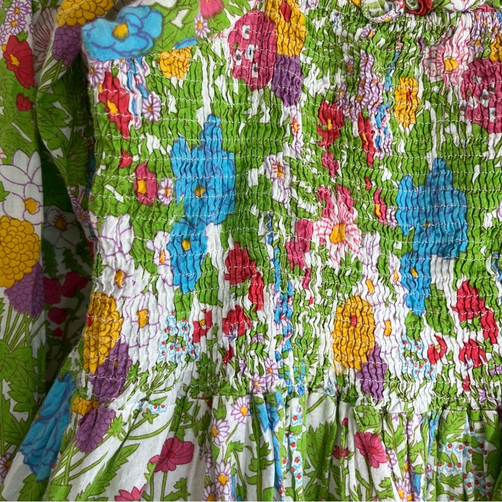 Mille Calista Mini Dress in Summer Garden Smocked Floral Dress - Picture 5 of 10
